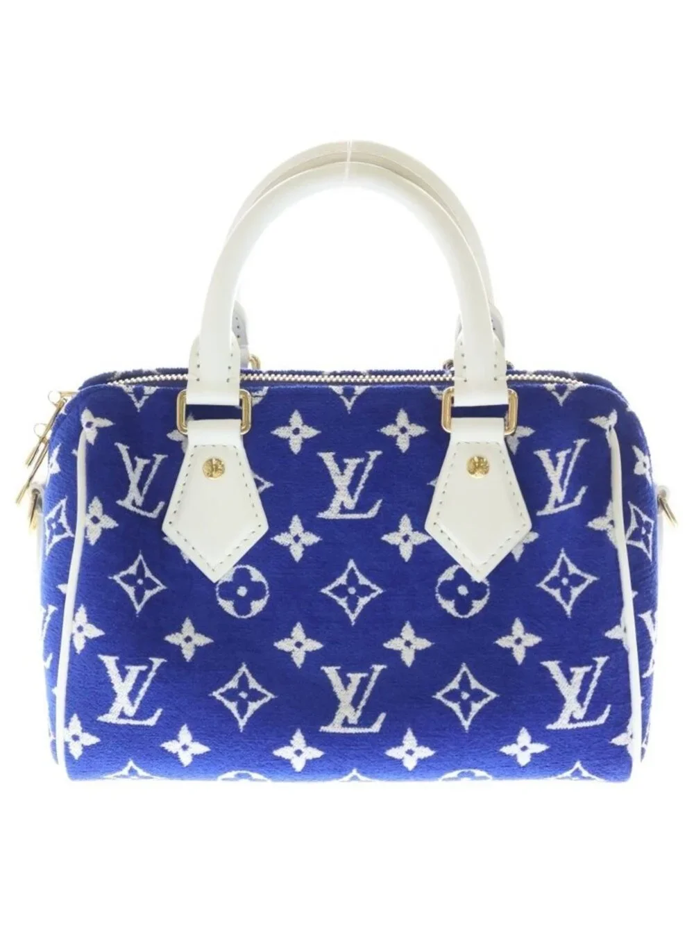 Louis Vuitton Monogram Speedy Bandouliere 20 2-Way Handbag Blue